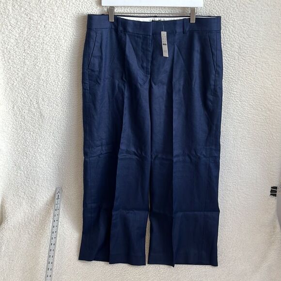 J Crew Sydney Pant Womens Size 16 Talll Navy Blue - Picture 2 of 11